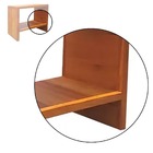 Aparador Paris 1 2m 2 Prateleiras Madeira Maciça Natural