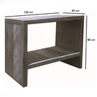 Aparador Paris 1 2m Madeira Maciça Natural