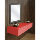 Aparador Penteadeira Console Suspenso Laqueado Coral / Salmão