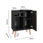 Aparador Pequeno Retrô com Adega e Porta Design Moderno Canti