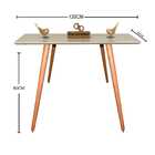 Aparador Pés Palito Com Vidro Laqueado 120cm - Off White