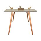 Aparador Pés Palito Com Vidro Laqueado 90cm Off White