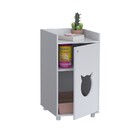 Aparador Pet Caixa De Areia  Branco - Olivar Móveis