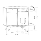 Aparador Pet Catito Preto