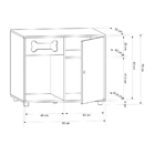 Aparador Pet Dog Preto