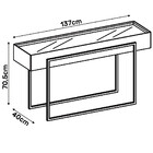 Aparador Pilar Com Tampo Em Espelho Dj Móveis