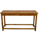 Aparador Prancha Bancada Prateleira 1 5 M Madeira Maciça Natu