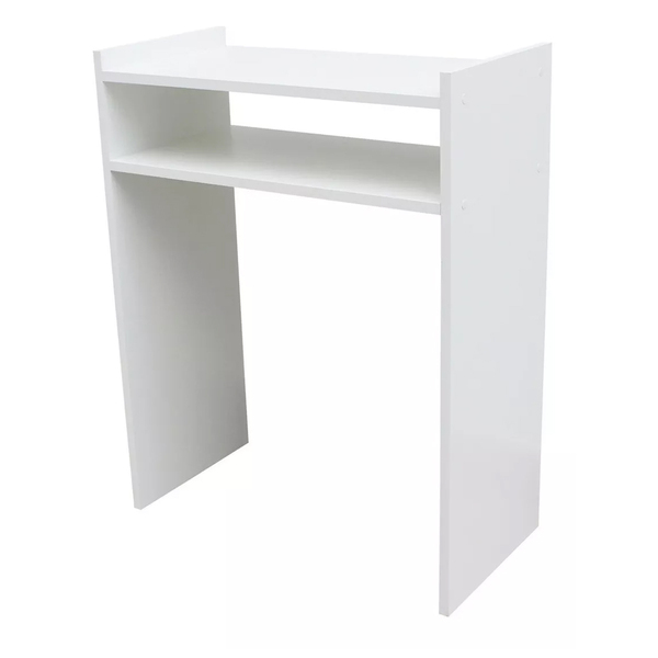 Aparador Prateleira Hall De Entrada Versátil Em Mdf - Branco