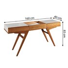 Aparador Realeza 3 Gavetas Com Vidro 160cm Pés Em Madeira Mac