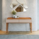 Aparador Rennes 2 Gavetas Cedro/off White - Casa D Móveis