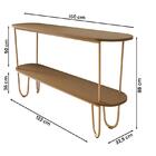 Aparador Requinte Pés De Aço Tubular 160 Cm