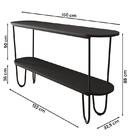 Aparador Requinte Pés De Aço Tubular 160 Cm