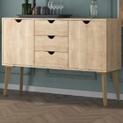 Aparador Retalho 2 Portas 3 Gavetas Madeirada - Falkk