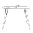 Aparador Retrô 100cm Multimóveis Cr50021 Madeirado/preto