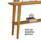 Aparador Retrô 1 Prateleira Pés Madeira Maciça 121cm Cinamomo