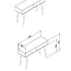 Aparador Retrô 2 Gavetas