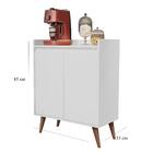 Aparador Retrô 2 Portas Detroit - Cor Branco - Comprar Moveis