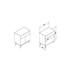 Aparador - Retro 700x800x450 Mm Mel