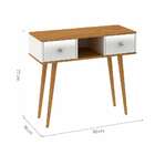 Aparador Retrô Branco E Nogal