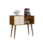 Aparador Retrô Classic Freijó Com Off White - Ej Móveis