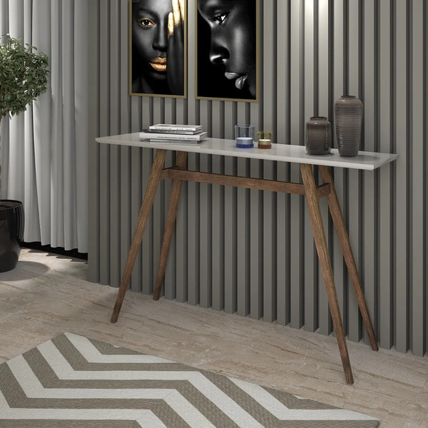 Aparador Retrô Classic Ofwhite Barato Pés Madeira  Apaluza