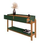 Aparador Retrô Com 2 Gavetas Harman Verde Oliva Cedro