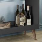 Aparador Retrô Com 2 Gavetas Loretto - Cimento - Rpm Móveis