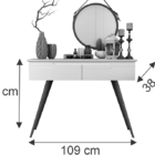 Aparador Retrô Com 2 Gavetas Outlet - Preto - Rpm Móveis