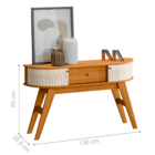 Aparador Retro Com 2 Portas Verona Cinamomo Off White