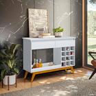 Aparador Retrô Com Adega Branco Acetinado Halsi Shop Jm