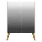 Aparador Retrô Com Espelho Multimóveis Cantinho Do Café Com 2