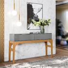 Aparador Retro Franco Cinza Perolizado Tauari