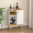 Aparador Retrô Nala Cantinho Bar com Adega e Porta Sala Hall