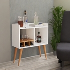 Aparador Retrô Porta Bebidas E Decoração Sala De Estar Branco