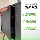 Aparador Retrô Vintage Com Pés Palito  3 Portas Viena Preto -