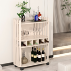 Aparador Ripado Com 2 Prateleiras Arles Pérola