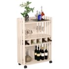 Aparador Ripado Com 2 Prateleiras Arles Pérola