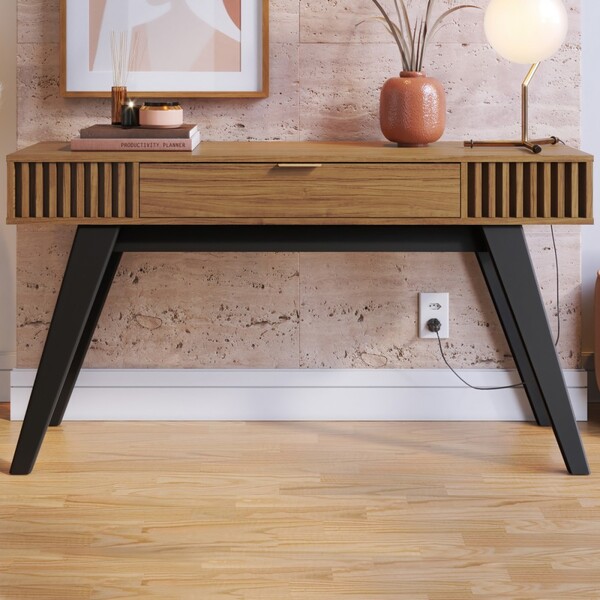 Aparador Riviera 1 Gaveta Noce Milano - Colibri