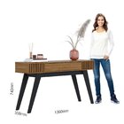 Aparador Riviera Móveis Águas Brasileiras 1 Gaveta 136cm Pés