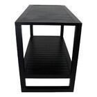 Aparador Roma Em Alumínio Com Tampo Ripado Para Área, Cozinha