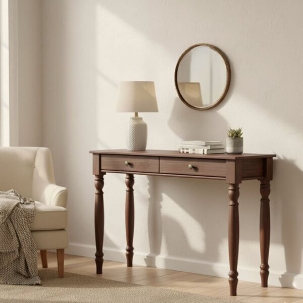 Aparador Rústico 100% Madeira Maciça Com 2 Gavetas Para Decor