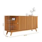 Aparador Rústico Com Portas Ripadas Nature Daryl Shop Jm