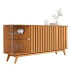 Aparador Rústico Com Portas Ripadas Nature Daryl Shop Jm