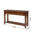 Aparador Rústico De Madeira Maciça 3 Gavetas Shop Jm