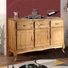Aparador Rústico Grande 3 Portas 3 Gavetas Mel Shop Jm