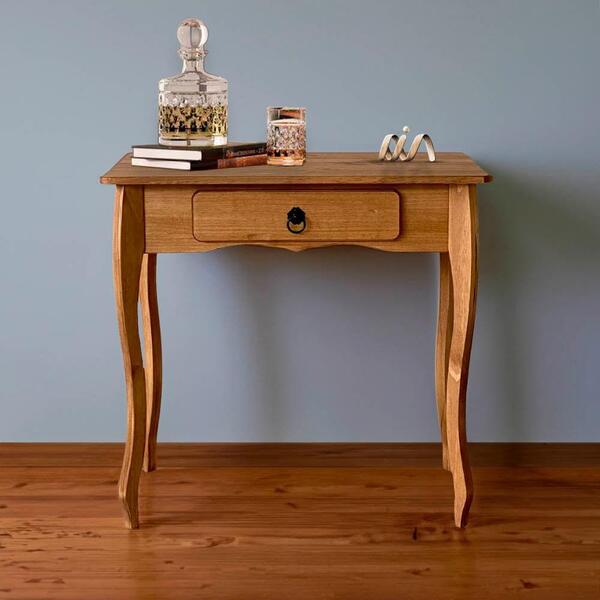 Aparador Rústico Madeira Maciça 1 Gaveta Pés Luis Xv D230 Sho