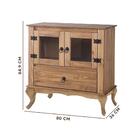 Aparador Rústico Madeira Maciça Mel D120 Denk