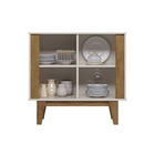 Aparador Ryze 2 Portas Off White Canela