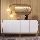 Aparador Ryze 4 Portas Branco Canela