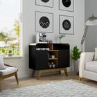 Aparador Sala Andes 2 Portas Com Pés Em Madeira Maciça